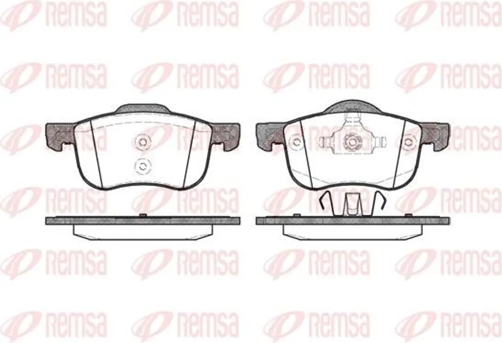 Plaquettes de frein REMSA 0713.00 haute endurance Volvo S60 V70 XC90