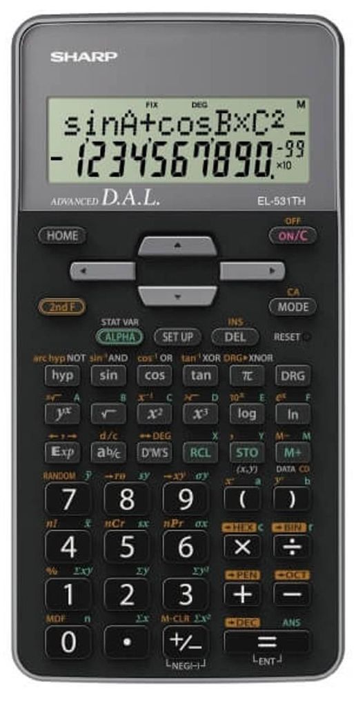 Sharp EL-531TH calcolatrice Tasca Calcolatrice scientifica Immagine del prodotto 