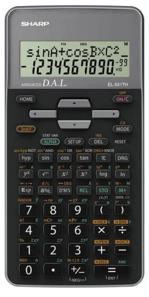 Calculatrice Sharp EL531THBGY Évite les Erreurs de Calcul de Formules