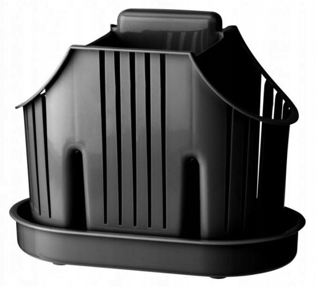 Besteckabtropfer mit Ständer 3 Fächer Rico anthrazit Produktbild 