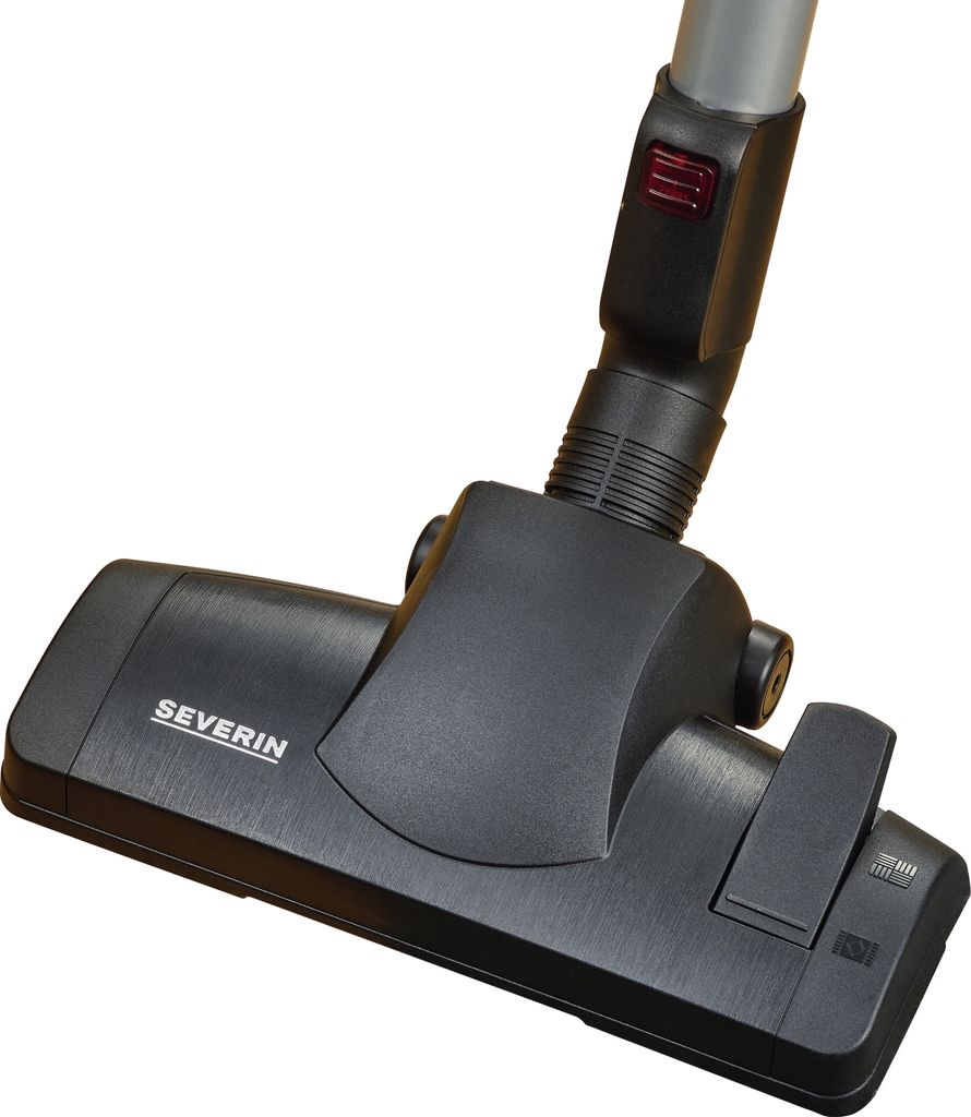 Close-up shot of a vacuum cleaner head attachment.