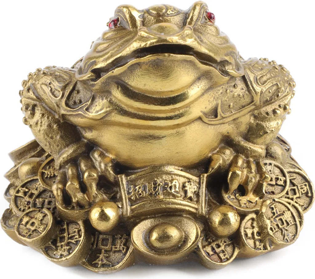 Crapaud de Fortune en Laiton Massif - Finition Dorée Haute Qualité