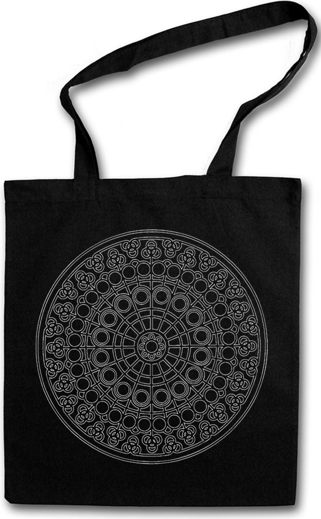 Urban Backwoods Mandala VIII, Stofftasche, Farbe: Schwarz