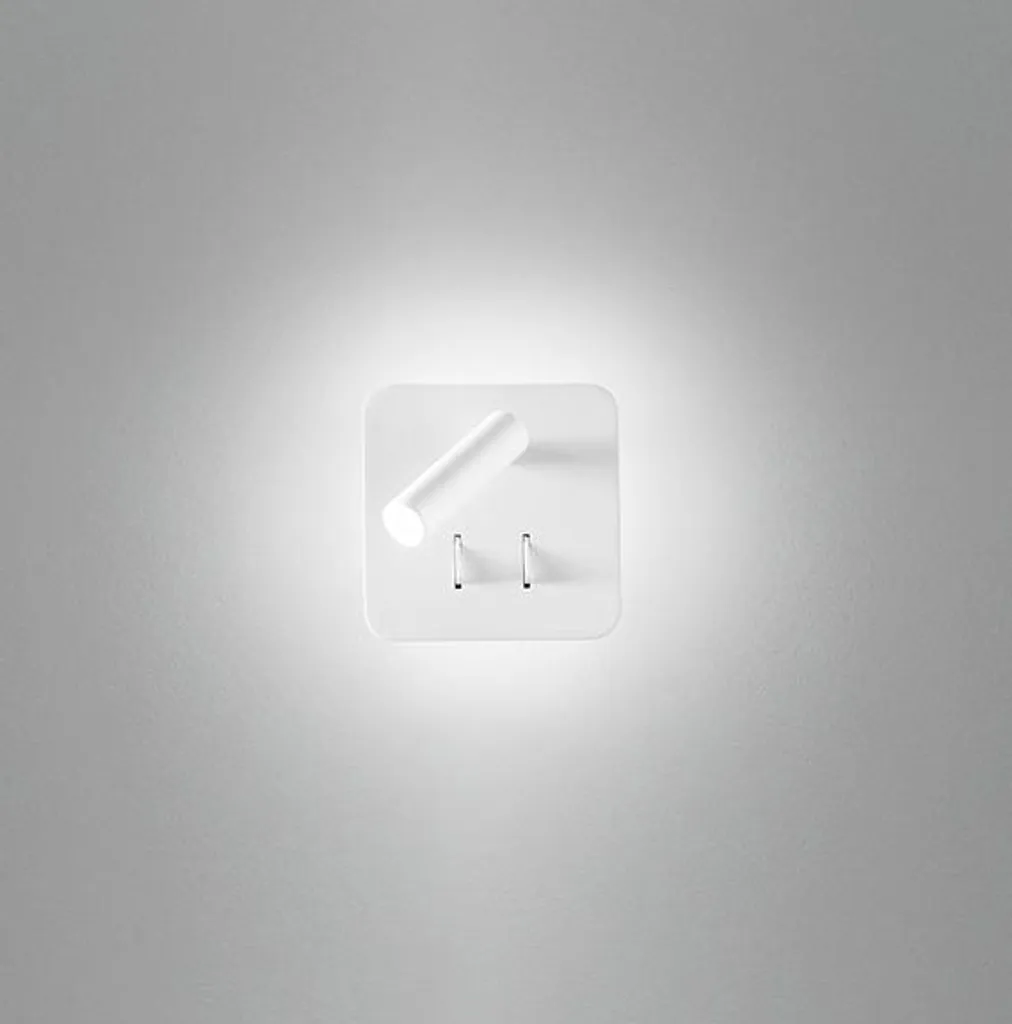 Liseuse Murale LED Blanche avec Spot Orientable Design Moderne 3000K