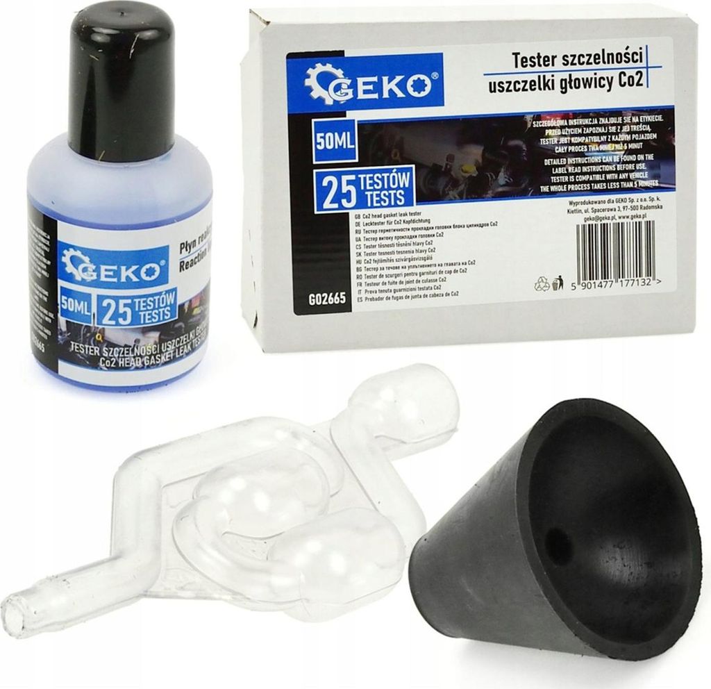 Tester úniku tesnenia hlavy valcov co2 GEKO Obrázok produktu 