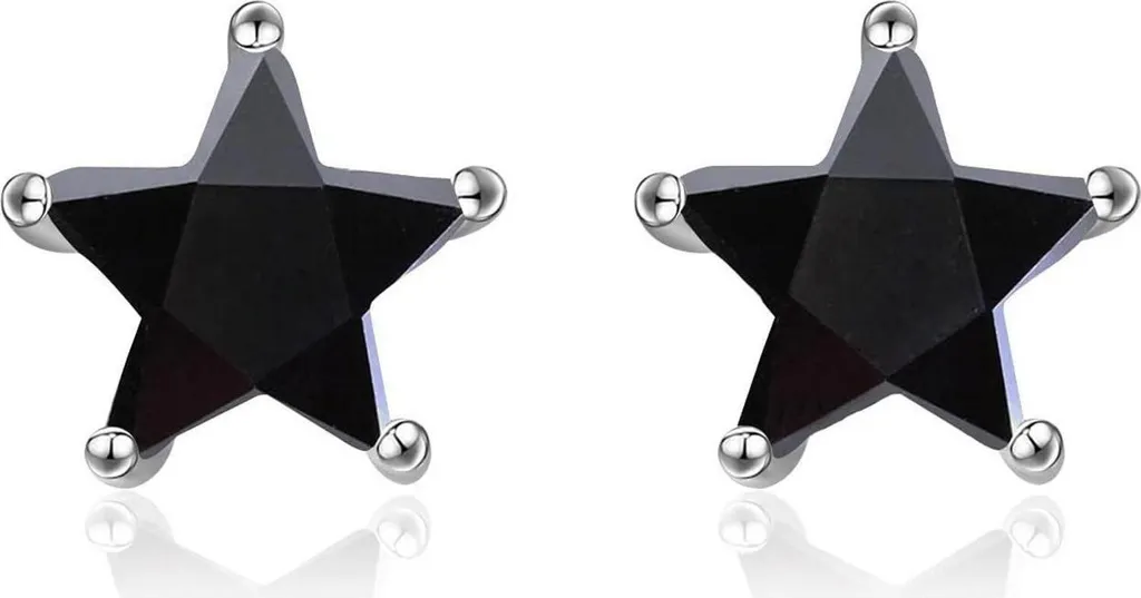 Boucles d'oreilles Étoiles Argent 925 Noir - Finies les Irritations !