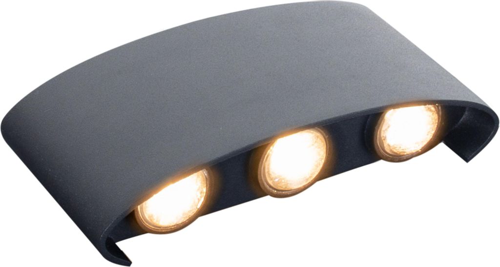 Näve Leuchten LED Außenwandleuchte "AURON" LED Außenwandleuchte "AURON" LED Außenwandleuchte "AURON", Außenwandlampe im Modern Style, aus Meta...