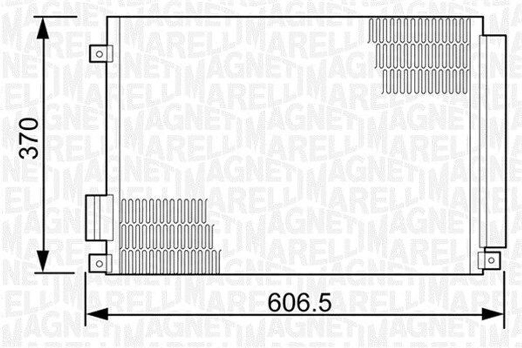 MAGNETI MARELLI 350203497000 Kondensator Klimaanlage Produktbild 