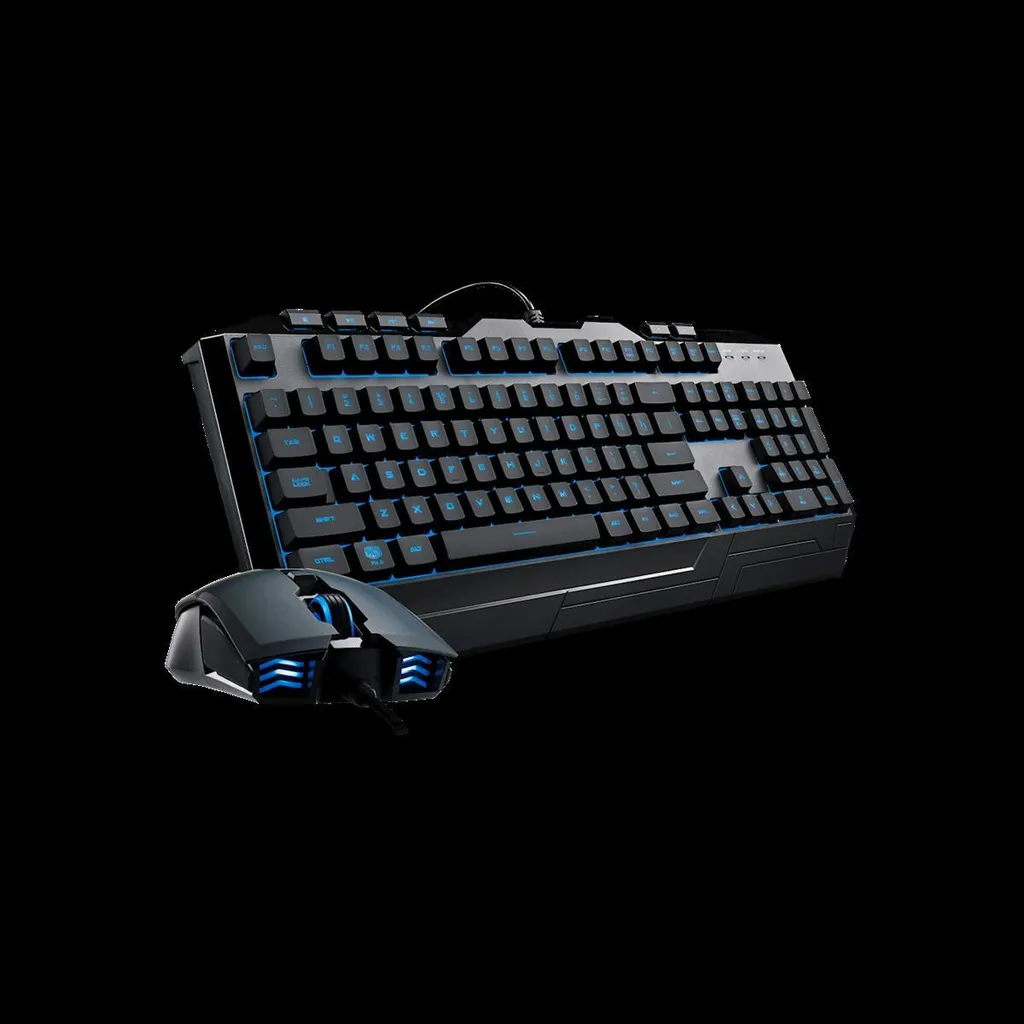 Combo Clavier Souris Gaming Cooler Master - Pack Ergonomique USB Noir