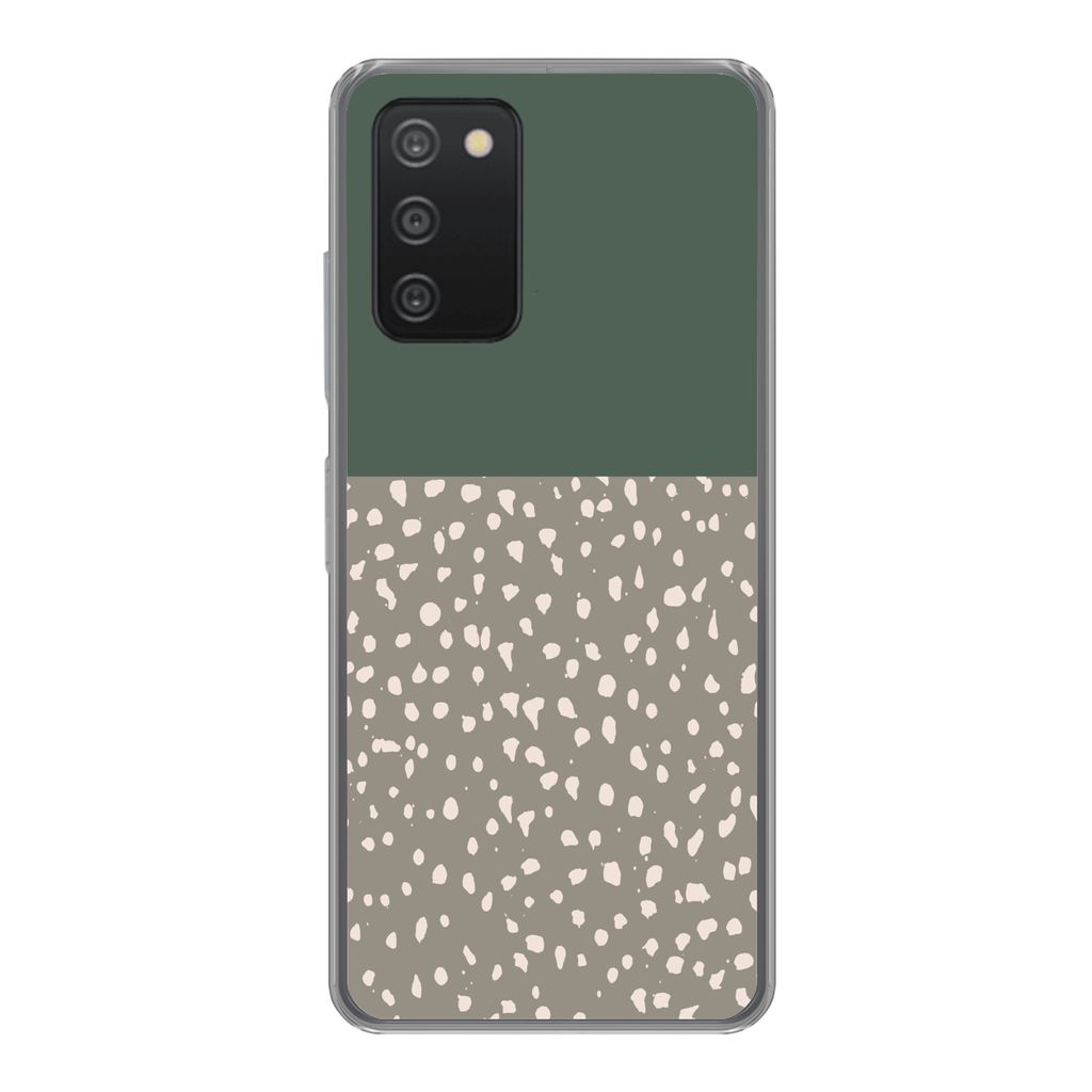 MuchoWow Handyhülle Schutzhülle Hülle für Samsung Galaxy A53 5G Polka dot - Grün - Muster Silikon Softcase Handy Hülle - Schutzabdeckung