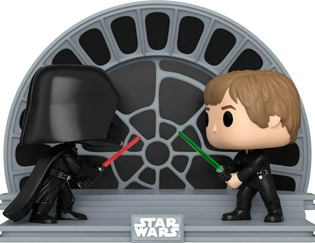 Figurine Funko POP Star Wars Moments : Le Duel de Vador vs Luke Skywalker