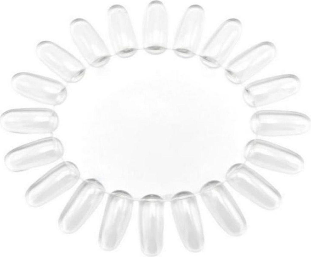NailPerfect Color Wheel Oval Clear 20 tips