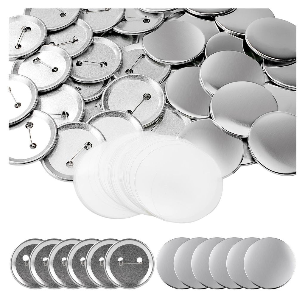 200 sets de badges vierges - Kit de badges ronds 25mm en Image du produit 