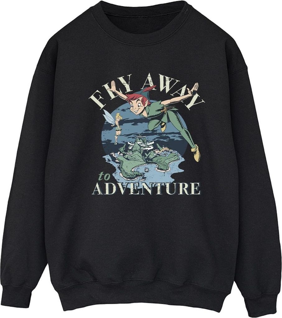 Disney - "Fly Away To Adventure" Sweatshirt für Damen BI32497 (XXL) (Schwarz)
