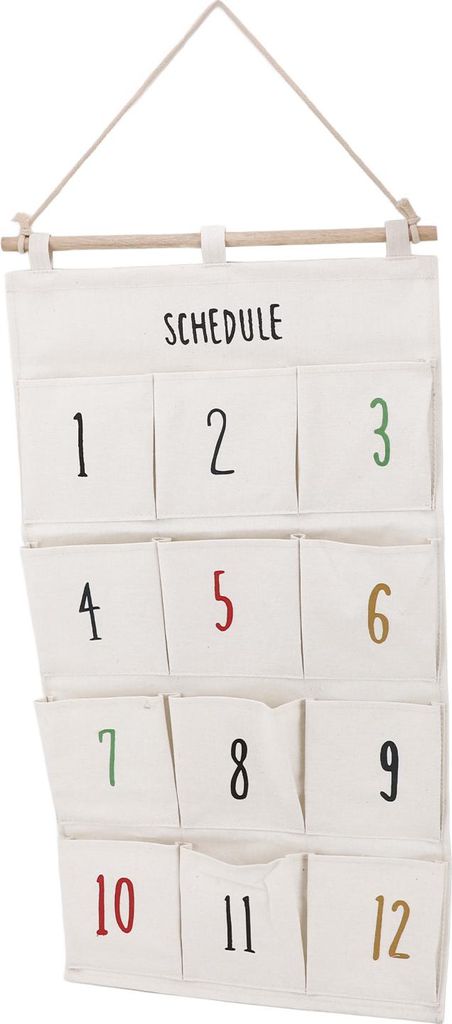 12 Taschen hängende Veranstalter platzsparende Wand hängende Lagerung Tasche einfache Installation Stoff hängende Taschen Chart für Dormitoey T...