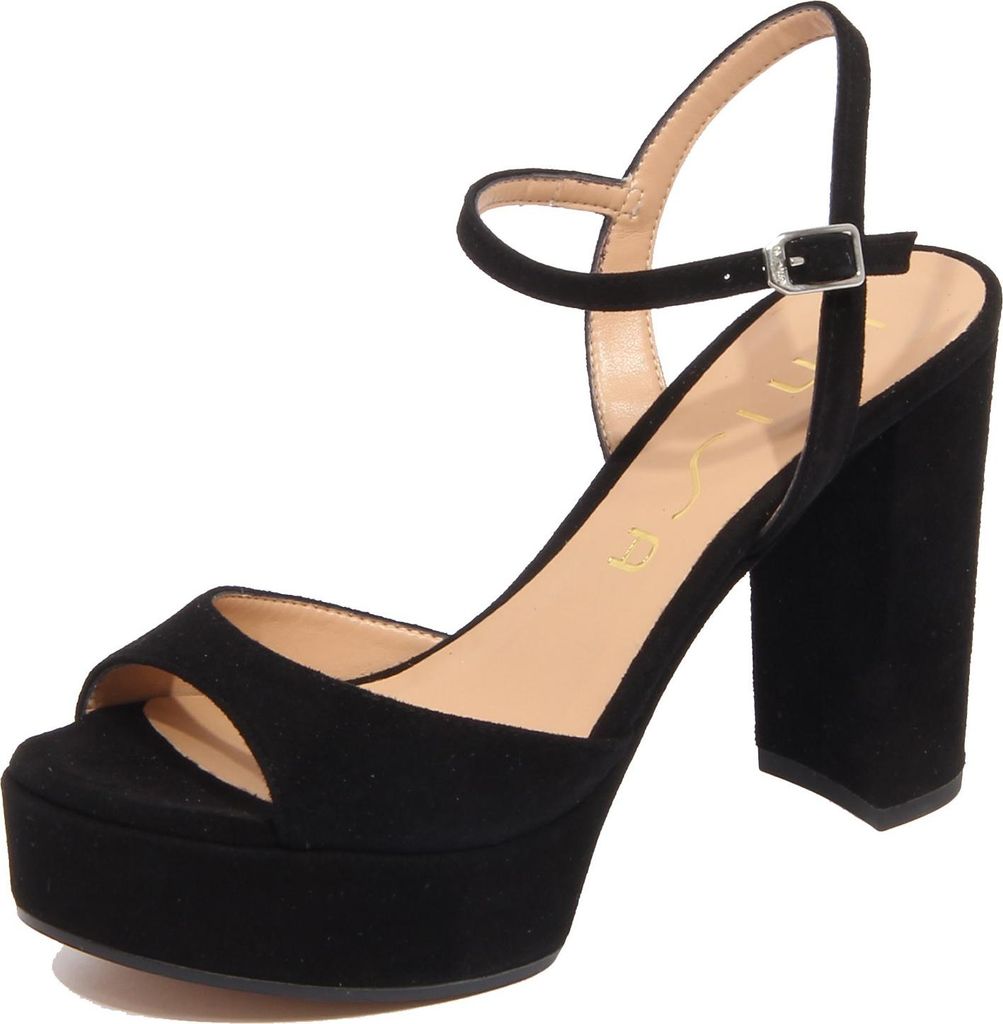 G1246 sandalo donna UNISA VEGARA Wildleder schwarz Sandale Frau