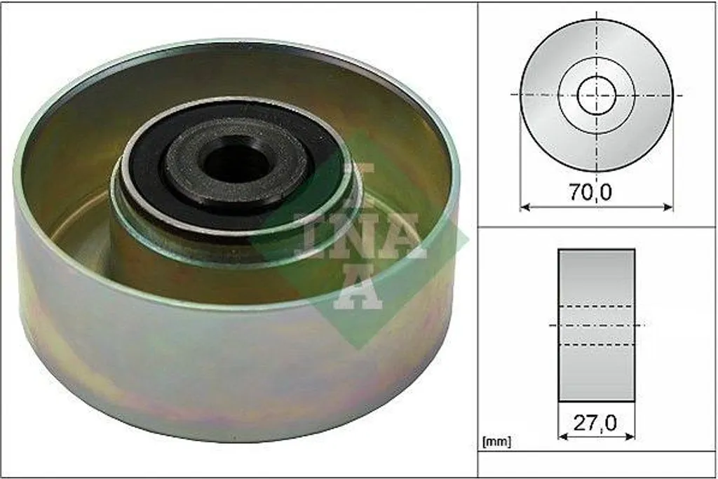 Galet de guidage courroie 575151 INA 532 0214 10 pour Citroen Xsara
