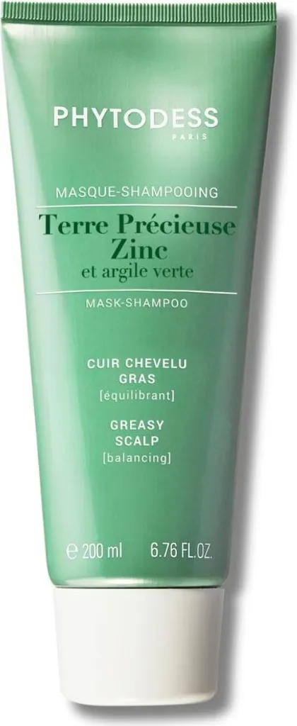 Masque-Shampooing Zinc et Argile Verte : Régulation et Apaisement 200ml