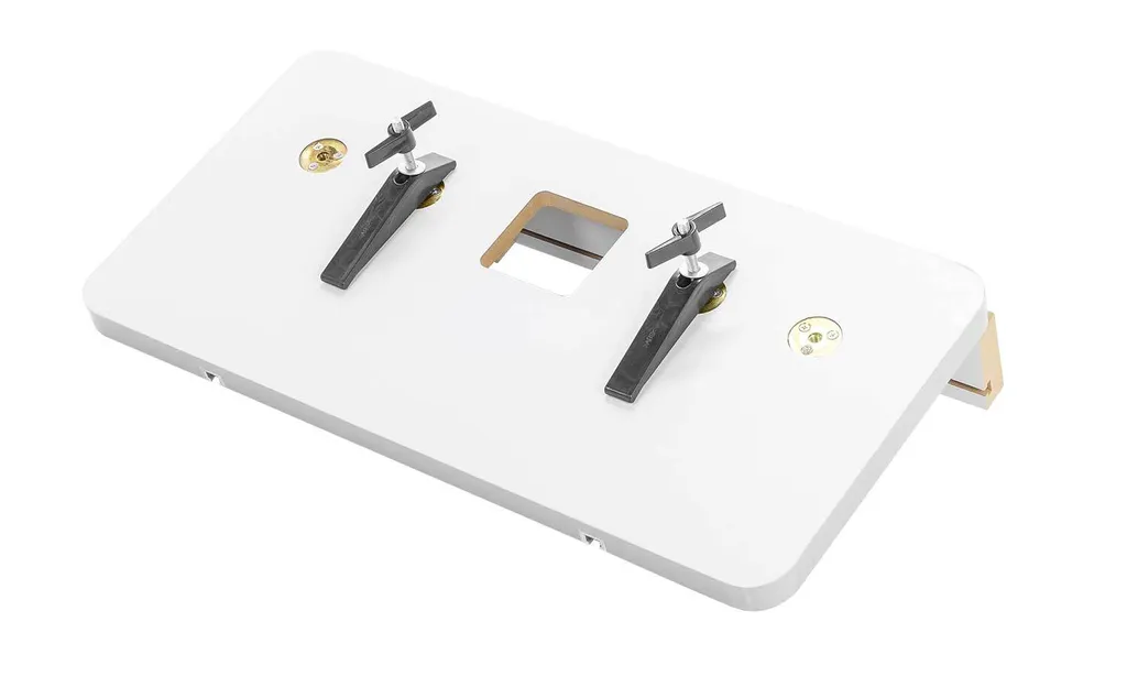 Table pour perceuse à colonne robuste en MDF et rails en aluminium