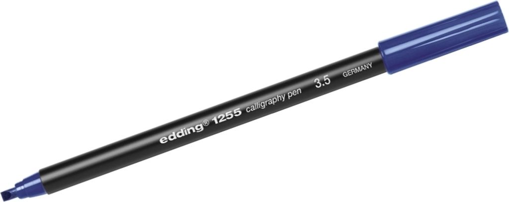 Kalligrafie-Stift edding 1255 3.5mm stahlblau Packung mit 10 Stück