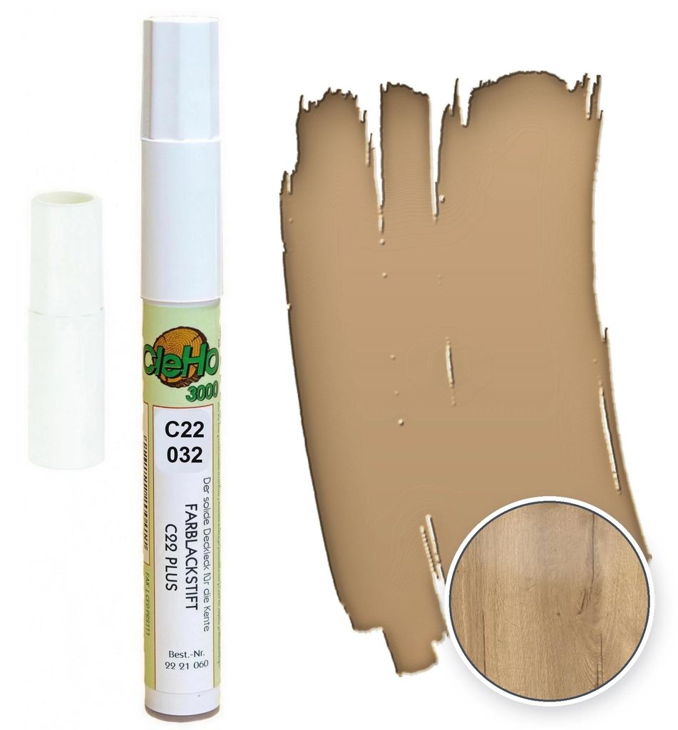 CleHo C22 Möbel-Reparaturstift Halifax Eiche natur 032 Produktbild 