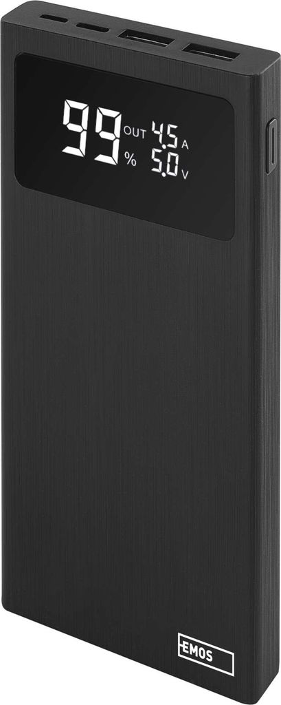 Powerbanka EMOS BetaQ 10, 10 000 mAh, 22,5 W, černá