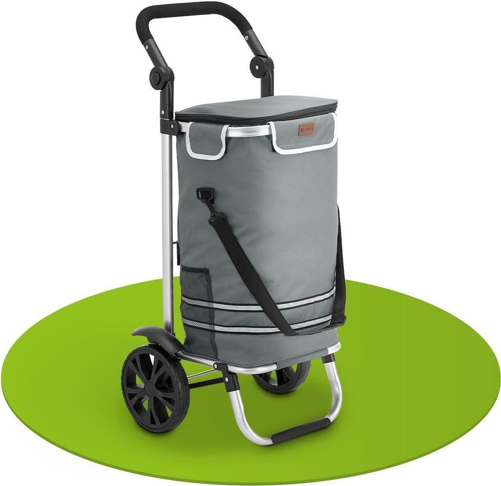 Juskys Einkaufstrolley 3in1 mit 2 Rollen für Shopping - 56 Produktbild 