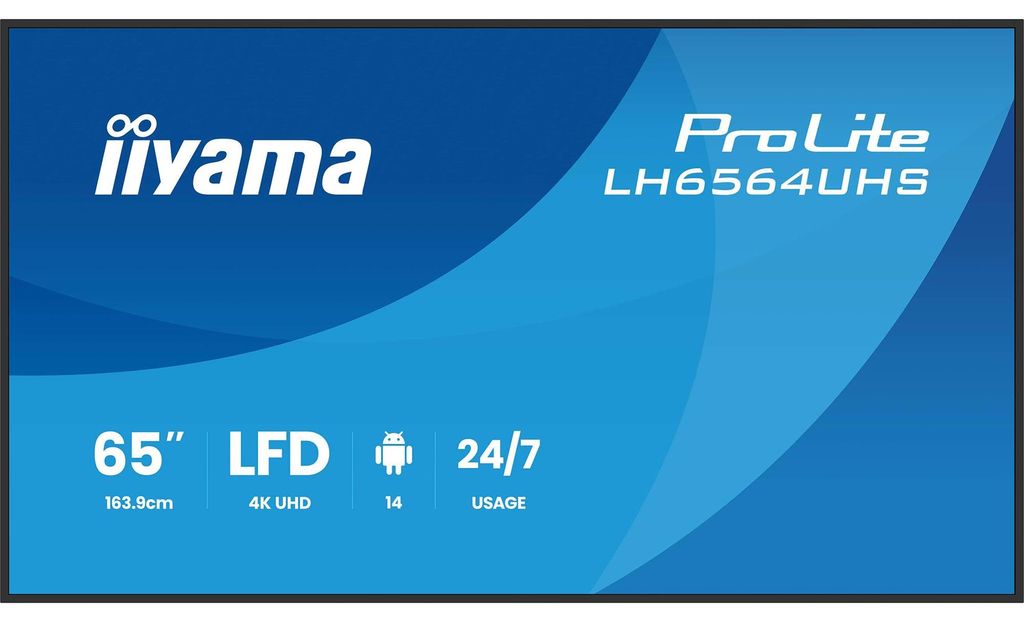65" 3840x2160, UHD VA DLED panel, Haze 25% 500cd/m², Produktbild 