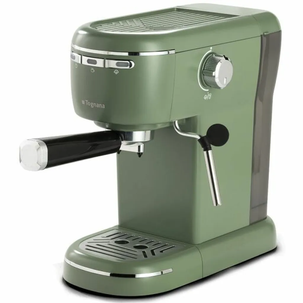Machine espresso Tognana en porcelaine pour un café authentique vert