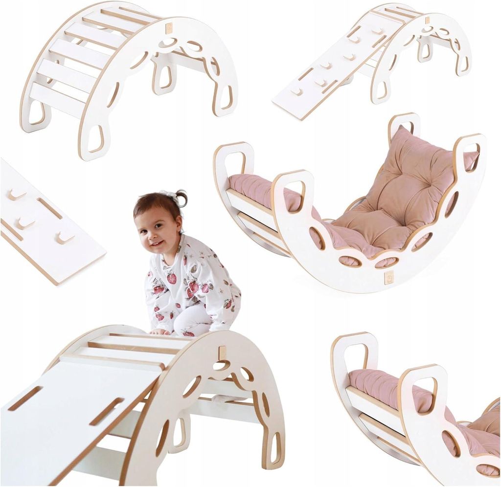 MISIOO Kletterbogen mit Kissen Für Kinder - Baby Wippe Mit Produktbild 