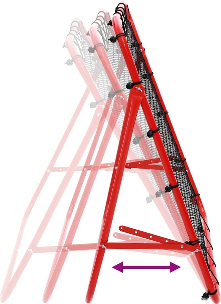 vidaXL Nastaviteľný futbalový odrazový mostík 100x100 cm Obrázok produktu 5