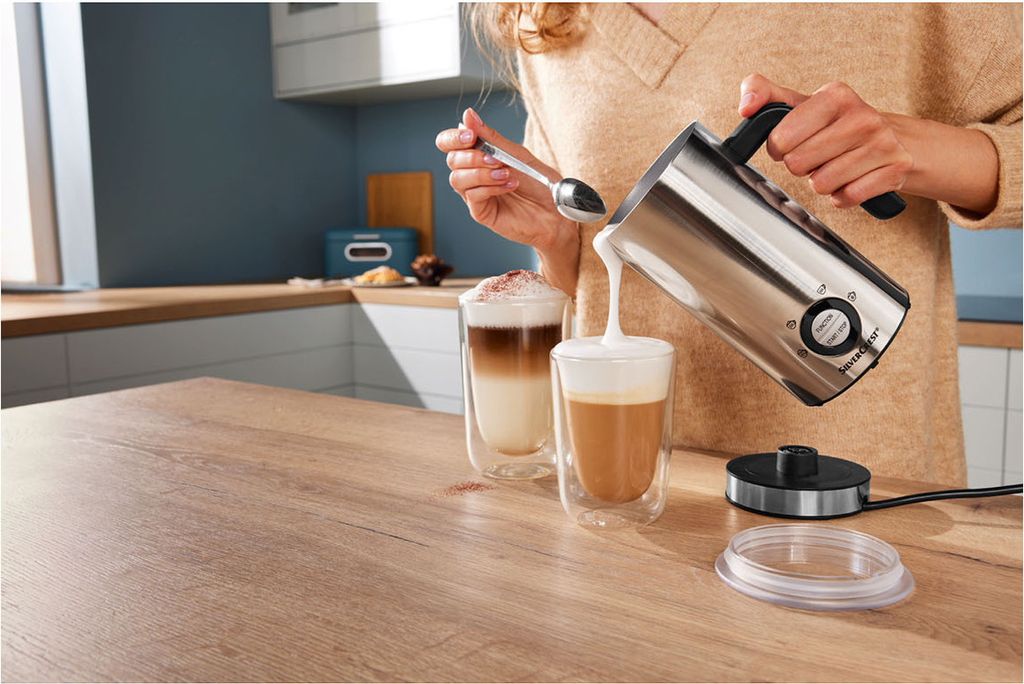 Milchaufschäumer Elektrisch 5 in 1 - Automatische Milchschäumer 350ml Großes
