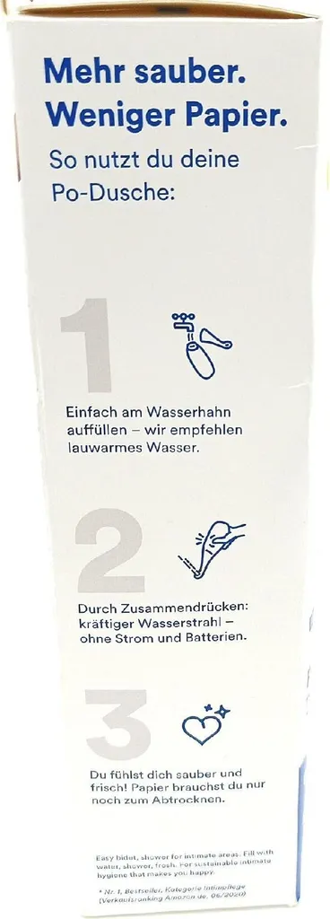 HappyPo 2.0 Douche Anale Blanche Ergonomique Produit Seconde Main - 4