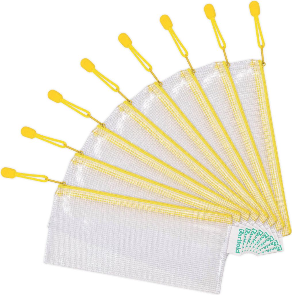 tarifold Reißverschlusstasche ZIPPER DIN Lang PVC gelb (1 Stück)