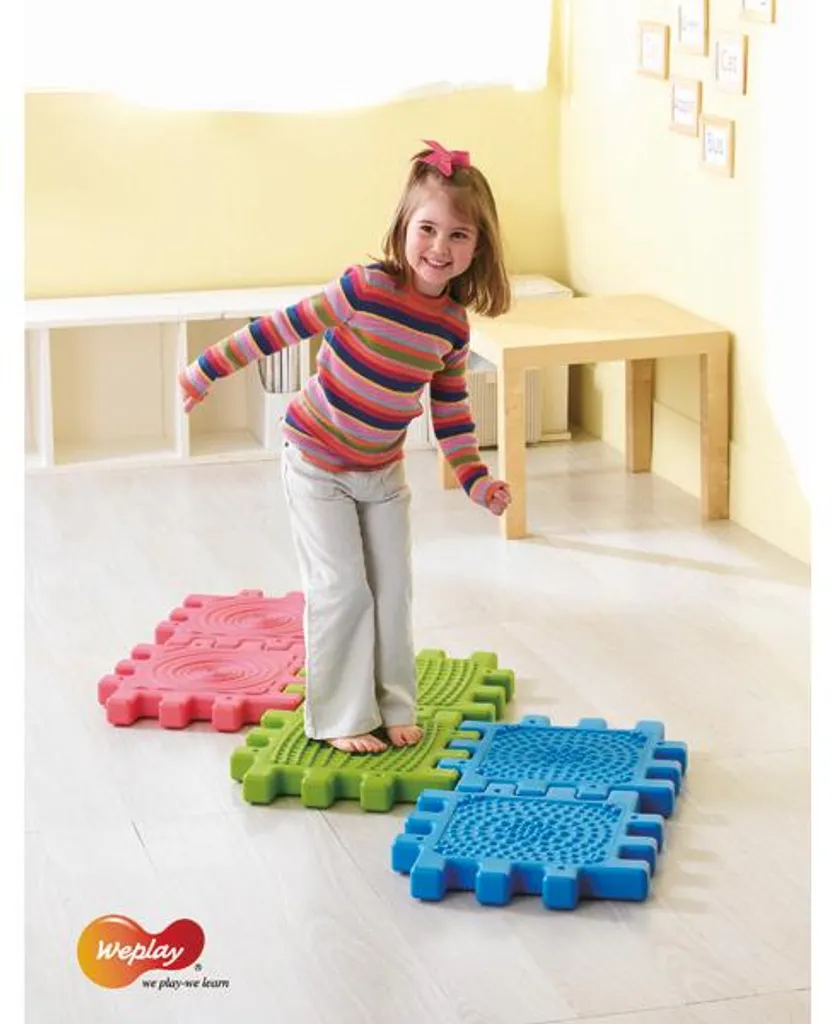 Ensemble de construction tactile We-Block pour éveil en maternelle