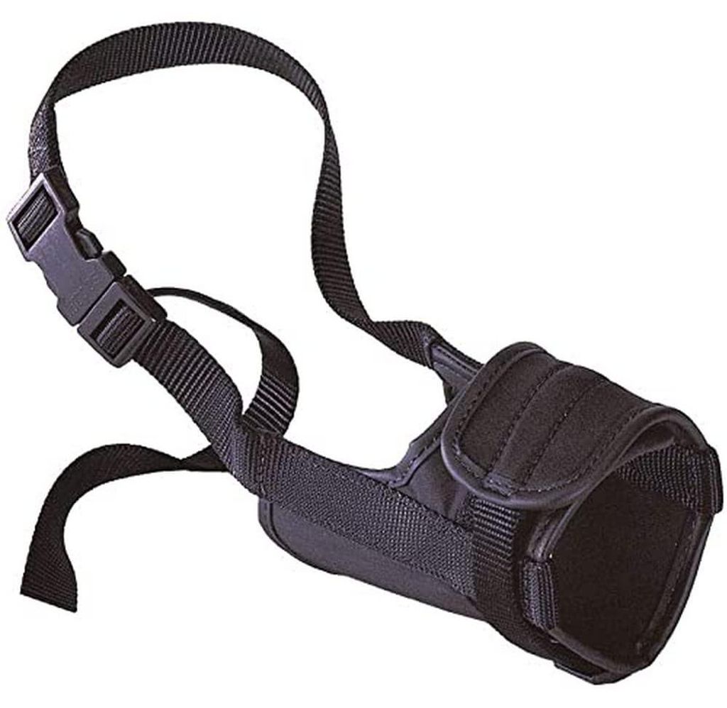 Ferplast Maulkorb Safe Mini, Nylon, verstellbar, weiche Polsterung, Schwarz