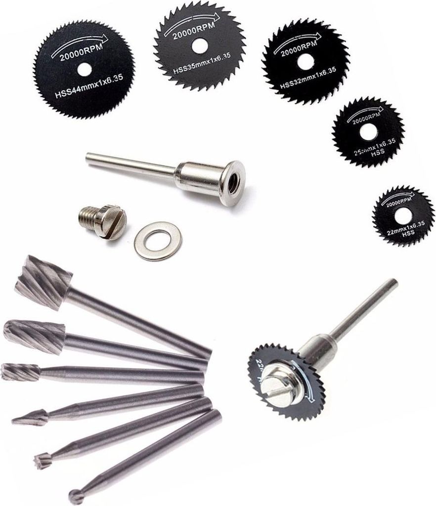 Set mini (dremel) Sägeblätter und Fräsen