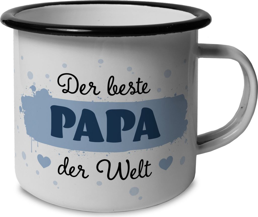 Der beste Papa der Welt Emailletasse