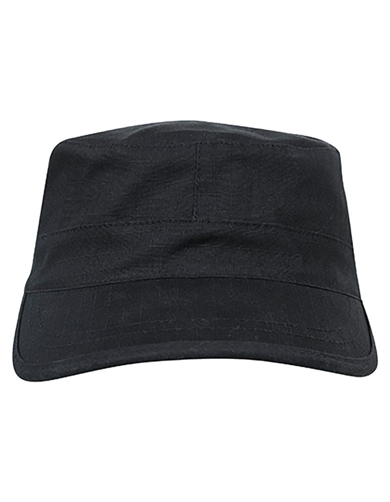 FLEXFIT FX7077RS | Adjustable Top Gun Ripstop Cap, Gummizug - Farbe: Black - Größe: One Size