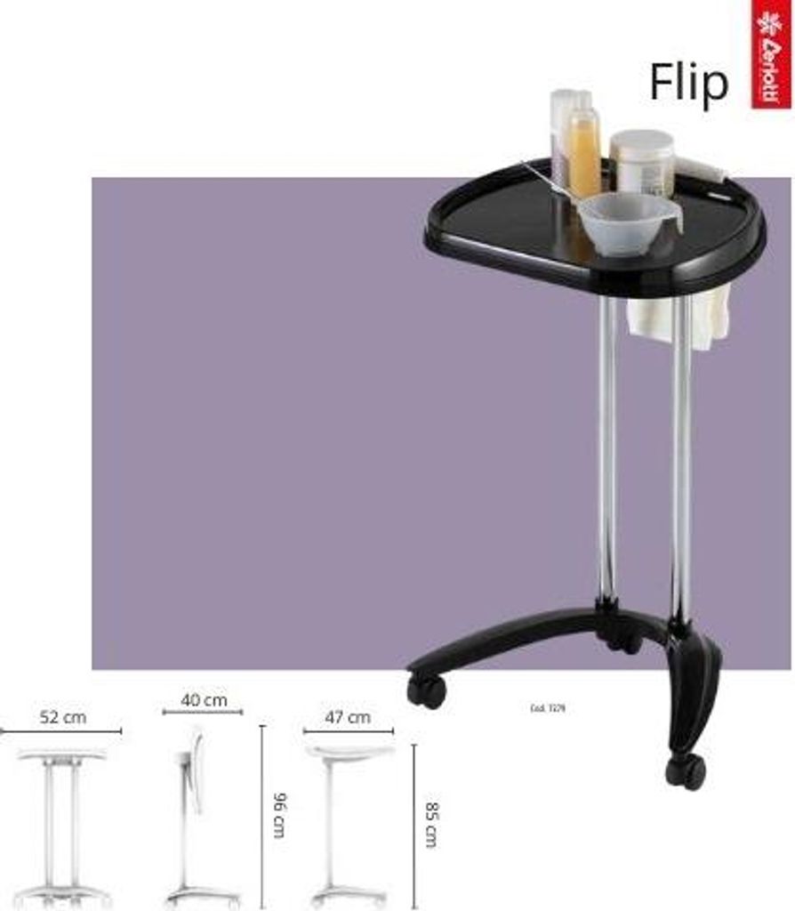 Friseurtisch Flip Color Trolley With Security System Klapptischplatte