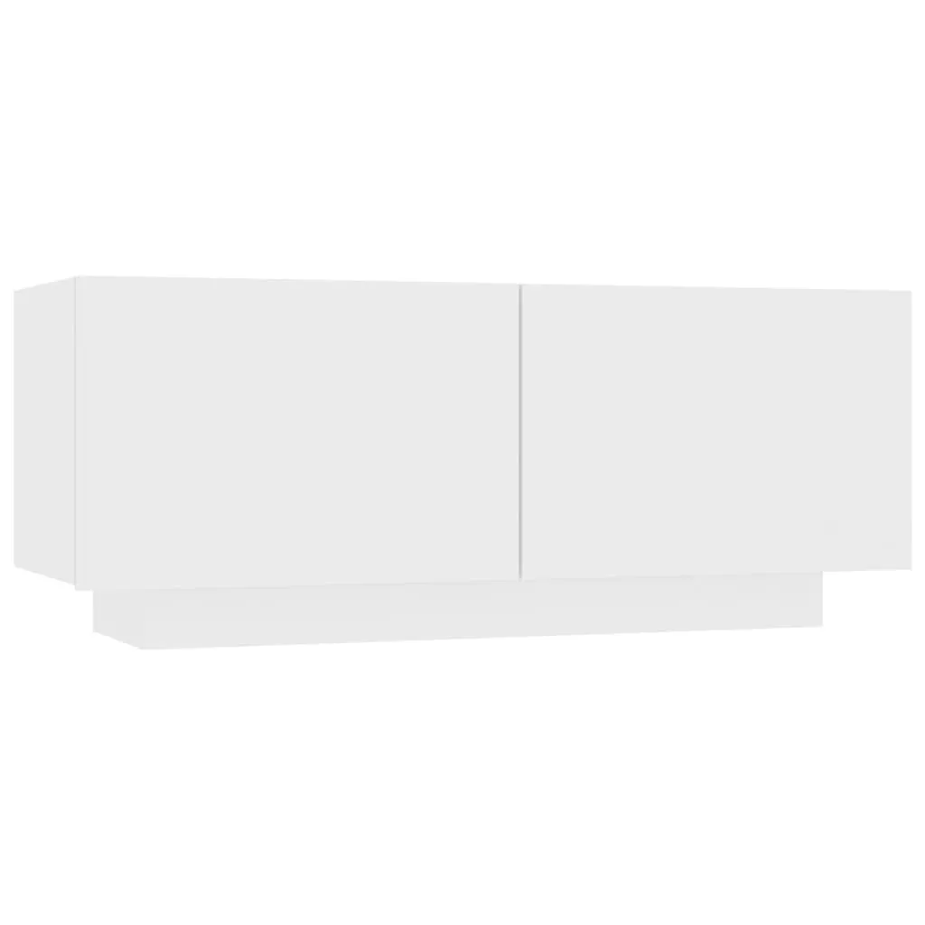 Porta TV Bianco 100cm SYFAX™ Design Scandinavo in Legno Multistrato