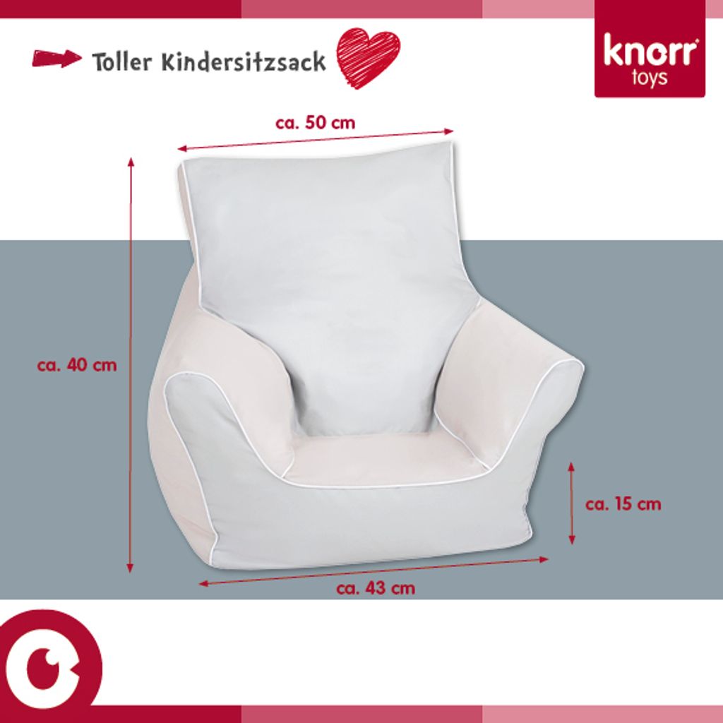 Kindersitzsack - "Einhorn pink" Produktbild 5