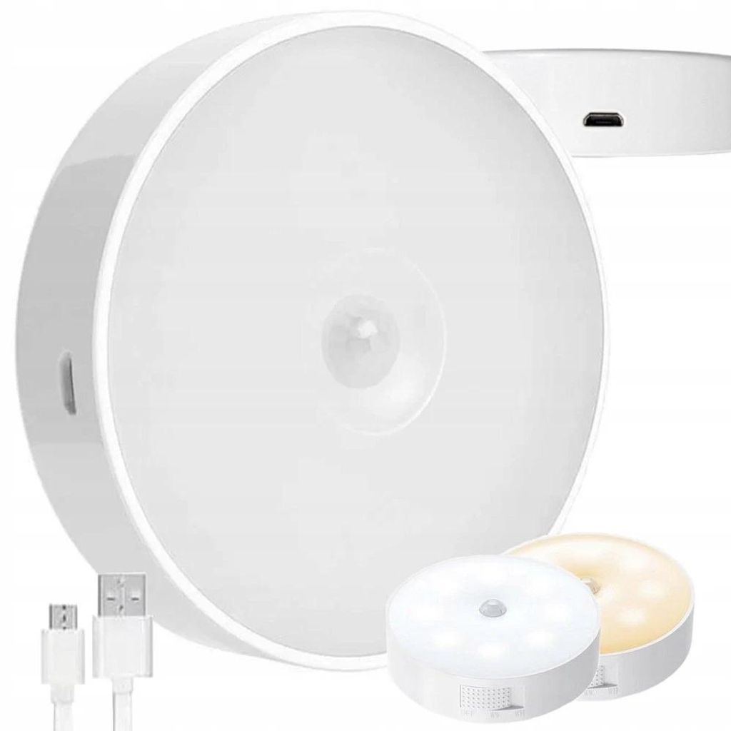 2 Stück 1-3x LED Nachtlicht mit Bewegungs Dämmerungs Sensor Produktbild 