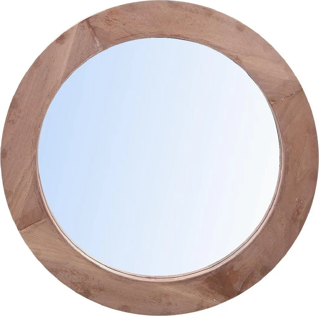 PTMD Specchio Esclusivo a Canale - Legno Pregiato Ø 60 cm