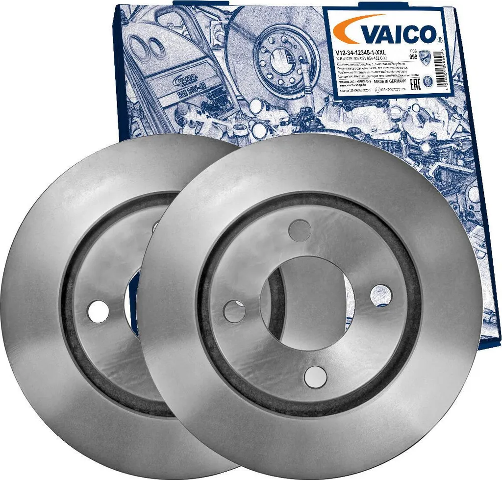 Jeu de Disques de Frein Avant Ventilés pour Audi 80 8C2 B4 280mm VAICO