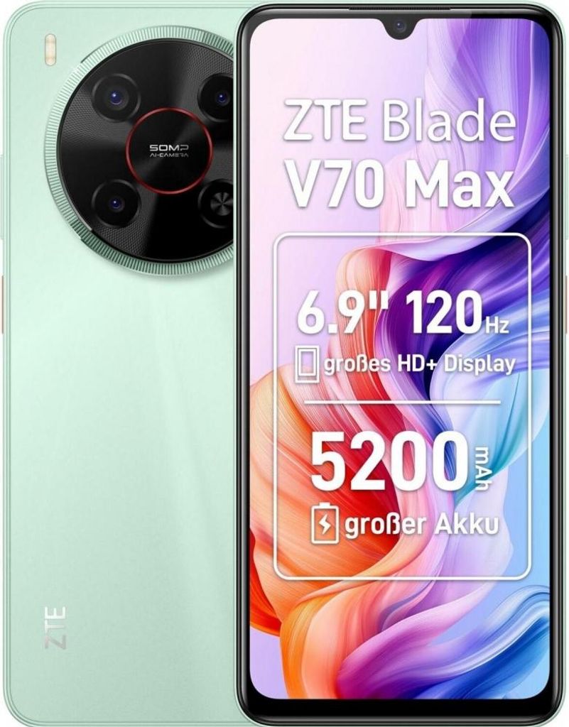 ZTE Blade V70 Max 256GB/4GB Grün Produktbild 