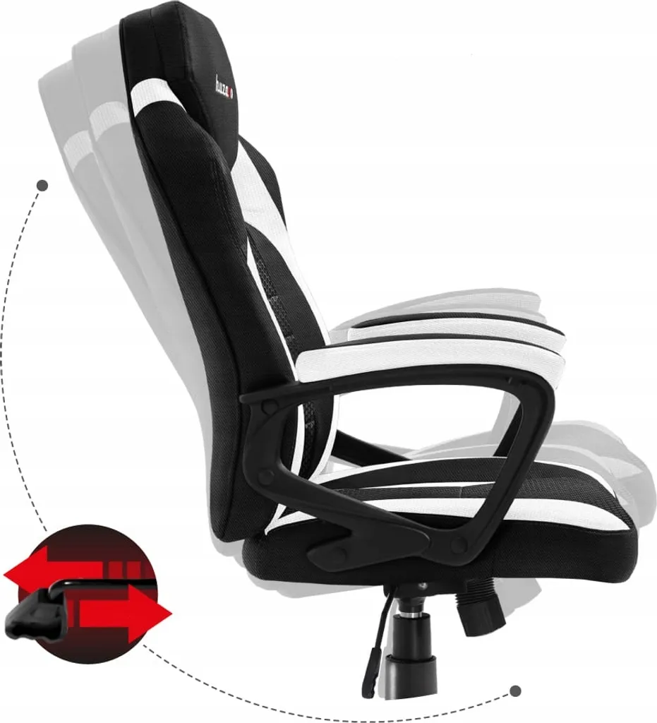 Huzaro Force 2.5 White Mesh Gaming Chair - 30