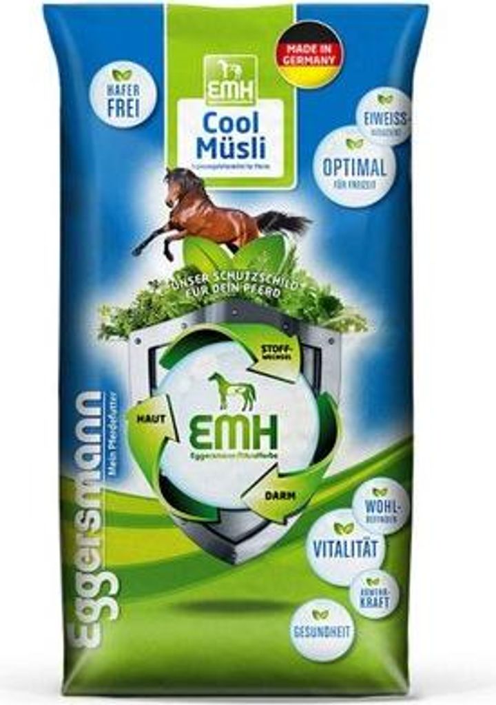 Eggersmann - Pferdefutter - EMH Cool Müsli 20kg - Ergänzungsfuttermittel für Pferde