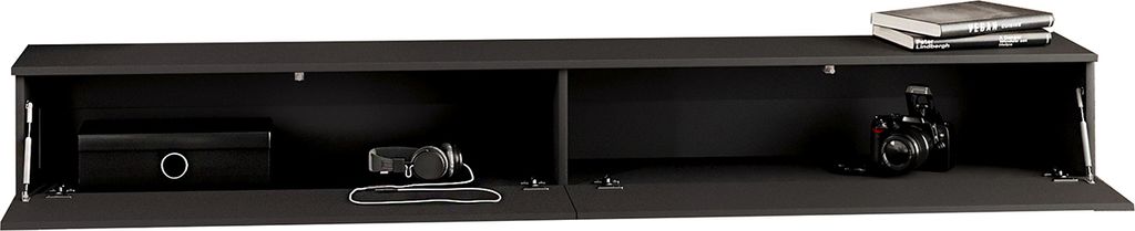 TV Lowboard Fernsehtisch TV-Schrank Kommode 200 FIVO 01 schwarz
