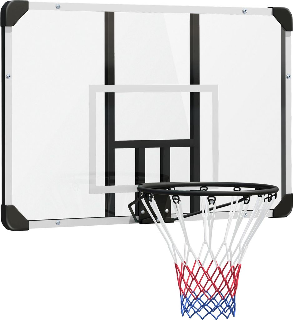 SPORTNOW Canestro da basket con tabellone, montaggio a Immagine del prodotto 
